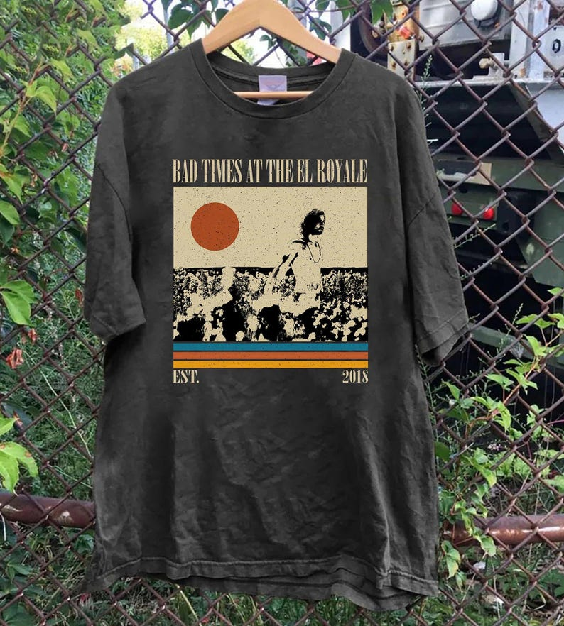 Bad Times at the El Royale T-Shirt, Retro Sunset Movie Tee