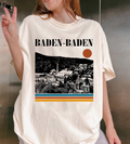 Baden-Baden Skyline Retro T-Shirt, Germany Travel Graphic Tee