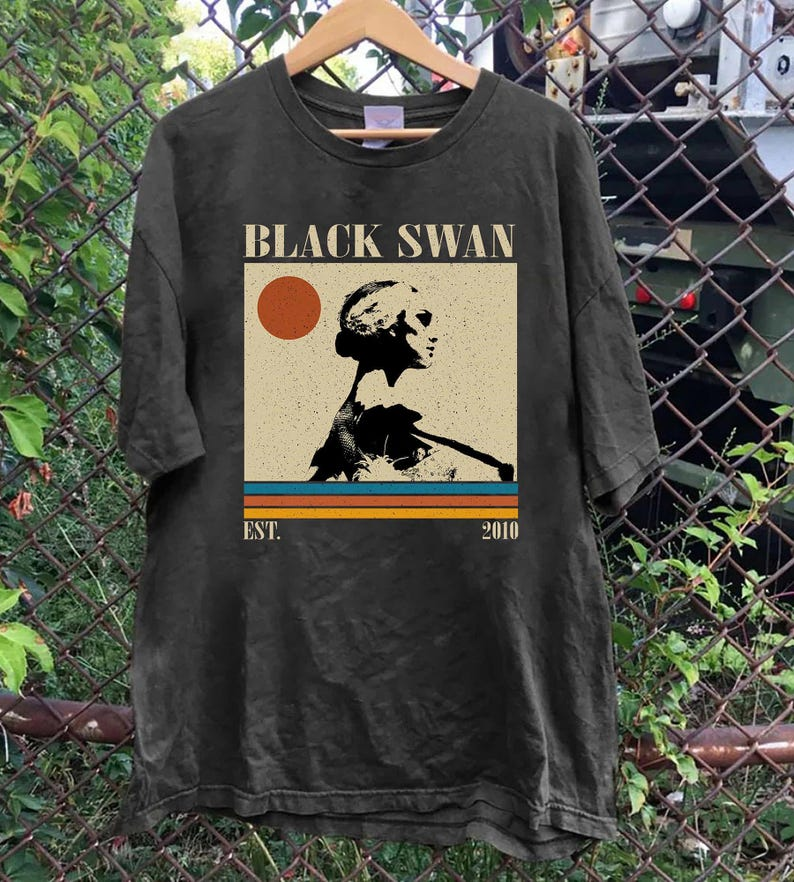 Black Swan Movie Poster T-Shirt, Retro Ballet Graphic Tee