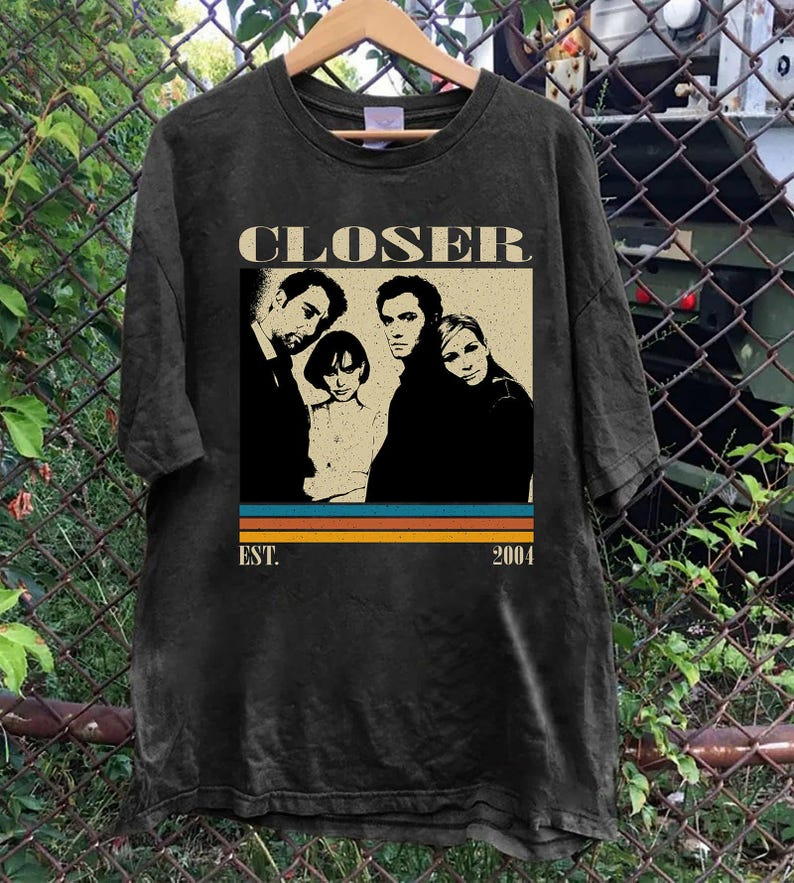 Closer 2004 Movie Cast T-Shirt, Retro Drama Graphic Tee