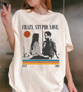 Crazy Stupid Love Movie T-Shirt, Retro Romantic Comedy Graphic Tee