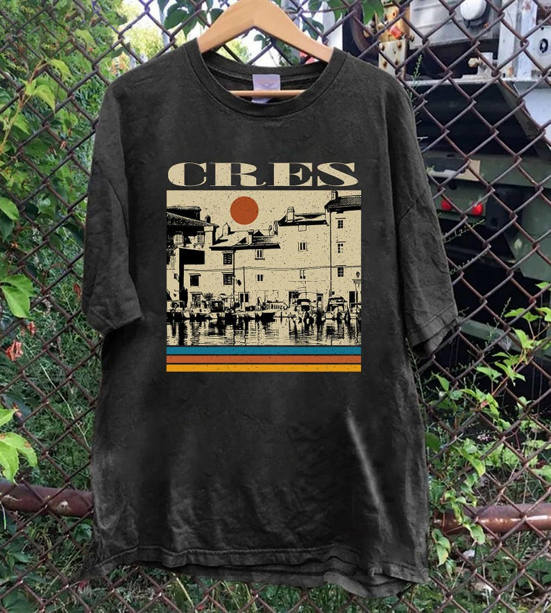 Cres Croatia Graphic T-Shirt, Comfort Colors Unisex Travel Tee