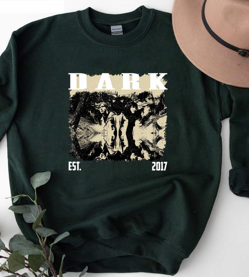 DARK Series Jonas & Martha T-Shirt, Vintage Sci-Fi Graphic Tee