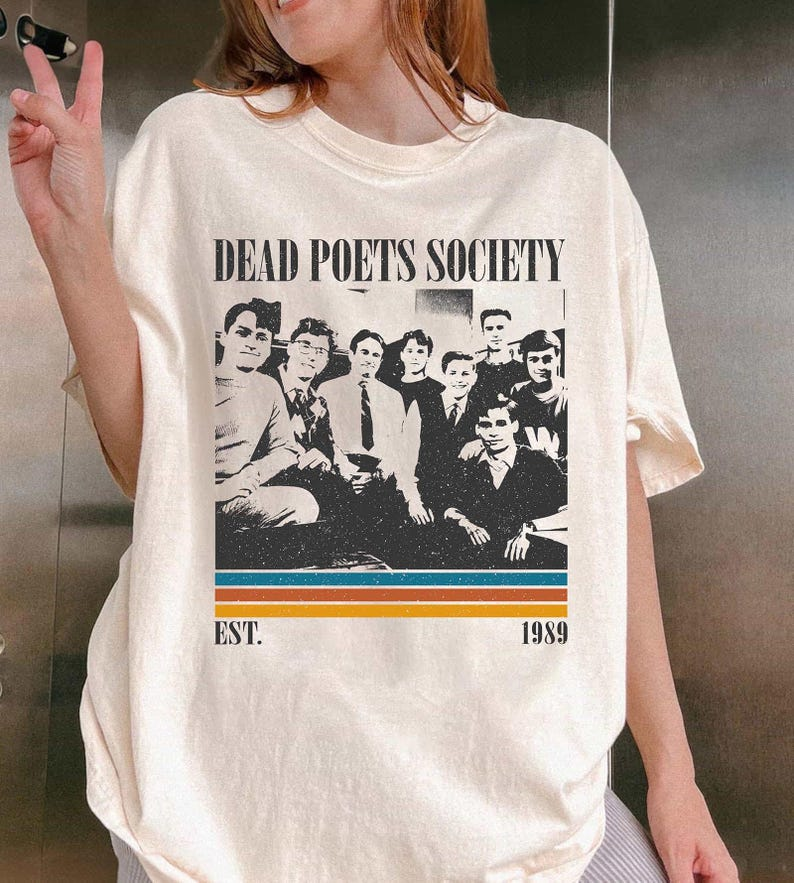 Dead Poets Society Movie T-Shirt, Classic Film Graphic Tee