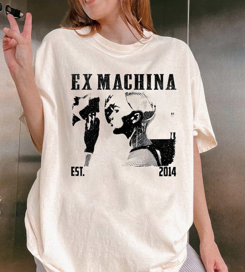 Ex Machina Movie T-Shirt, Vintage AI Sci-Fi Graphic Tee