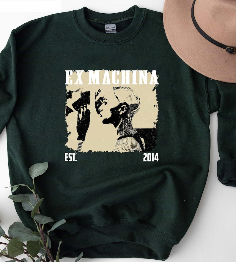 Ex Machina Movie T-Shirt, Vintage AI Sci-Fi Graphic Tee