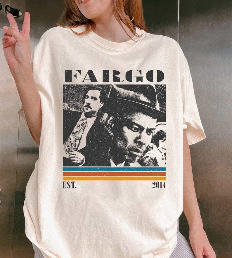 Fargo Movie T-Shirt, Vintage 1996 Crime Film Poster Graphic Tee
