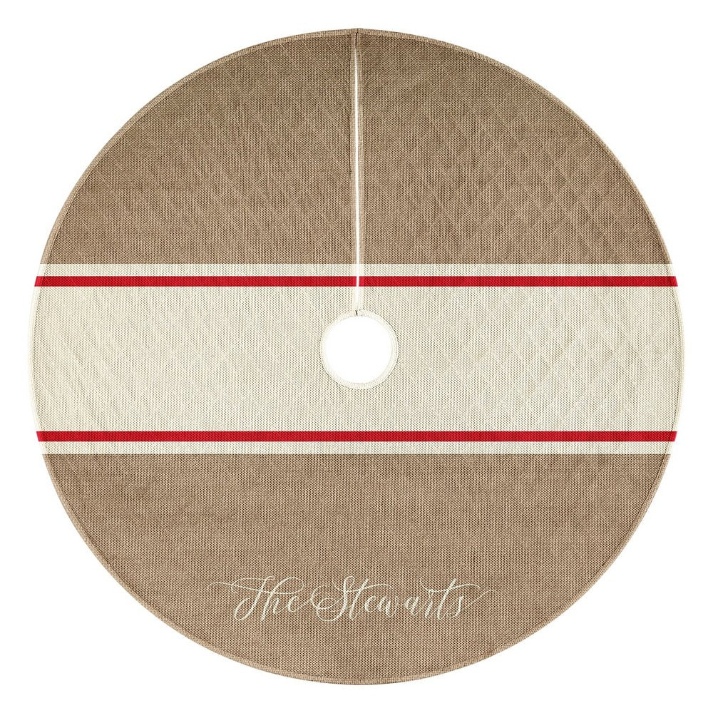 Rustic Christmas Tree Skirt | Personalized Farmhouse Holiday Tree Skirt | Custom Christmas Tree Decor