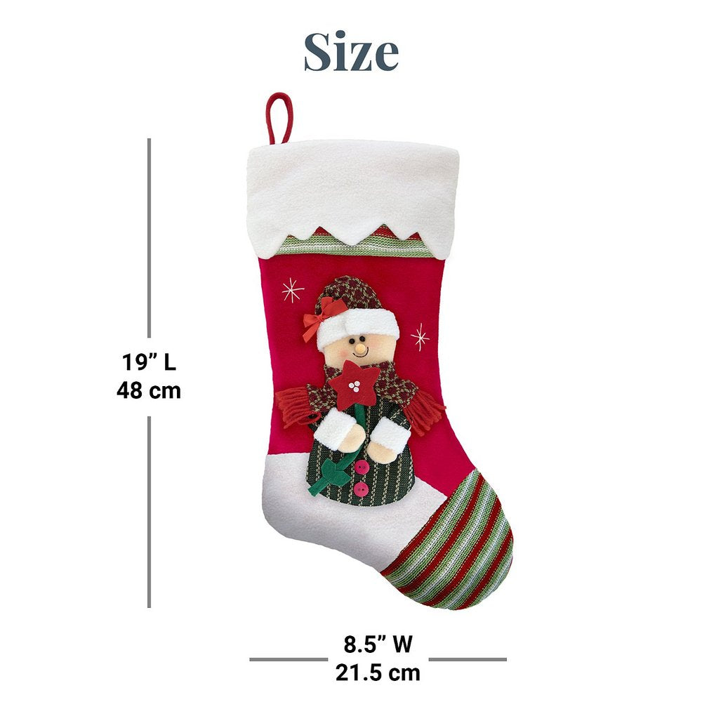 Winter Wonderland™ Personalized Christmas Stocking | Custom Holiday Stocking | Elegant Winter Mantel Decor
