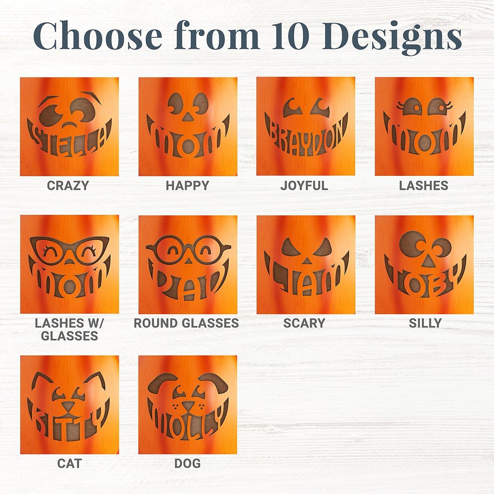 Light-Up Design Your Own Pumpkin Family